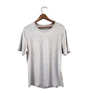 Lululemon‎ Well Loved Short Sleeve Light Grey Tee- 18.5/19" pit to pit